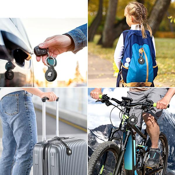 Airtag-nyckelring 4-pack - Svart