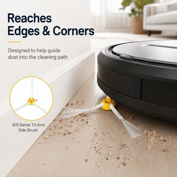 Sidoborste 3-armad till iRobot Roomba 800/900-serien / Kantbors