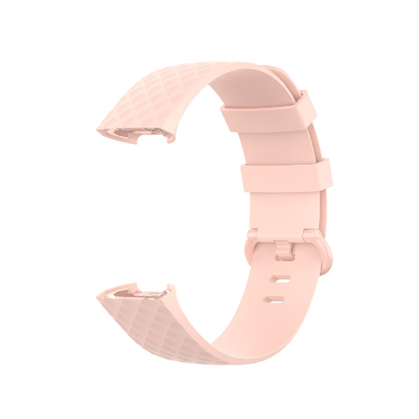 Silikoniranneke Fitbit Charge 4 / Charge 3 - Koko S Vaalea pink