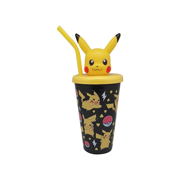 Pokemon drickmugg med sugrör – 450 ml