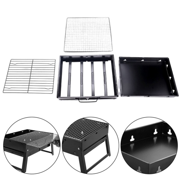 Portabel Grill - Bärbar & hopfällbar minigrill