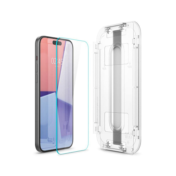 Spigen Glas.TR EZ Fit Tempered Screen Protector til iPhone 15 2