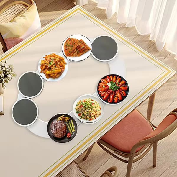 Roterande serveringsband med 8 brickor – 20 cm i diameter