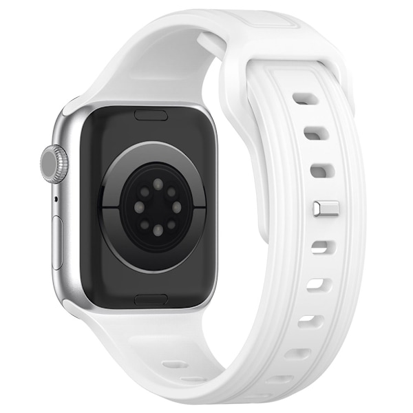 Silikonarmband till Apple Watch 42 / 44 / 45 / 49mm - Vit