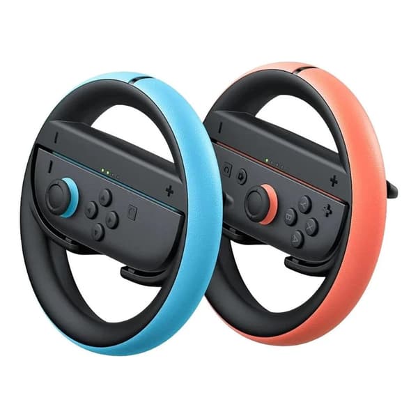 Nintendo Switch 2 Joy-Con Wheel 2-pack – rattillbehör i blå och
