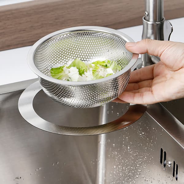 Rostfritt durkslag 14cm