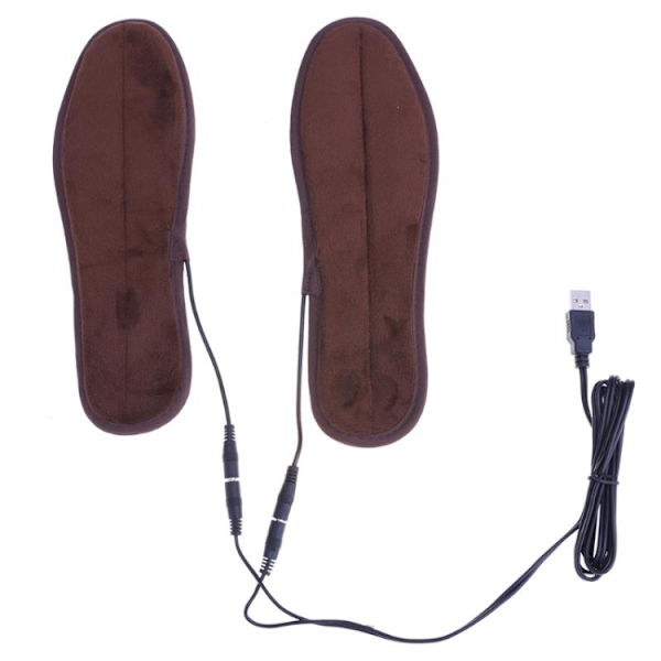 Lämmittävät pohjalliset USB-liitännällä ja superpehmeällä samet