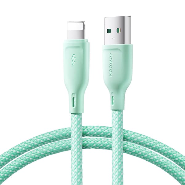 Joyroom Multi-Color USB-kaapeli - USB - Lightning 3A 1m - Vihreä