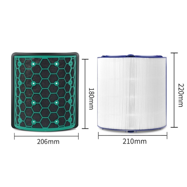 Hepa-Filter till  Dyson Luftrenare TP04 / TP05 / TP07 2-pack