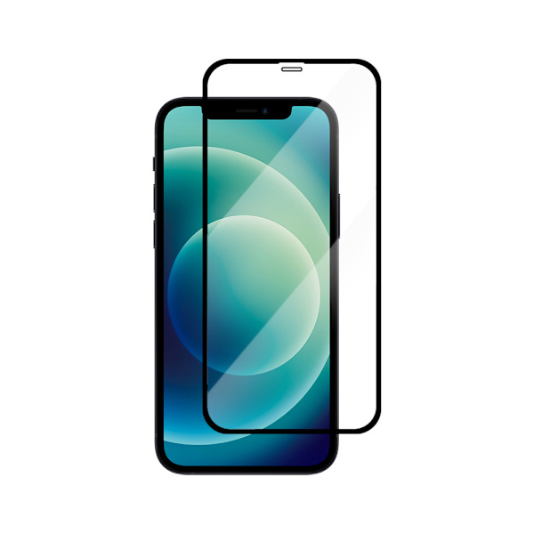 Härdat Skärmskydd med svart ram till iPhone 12 / 12 Pro