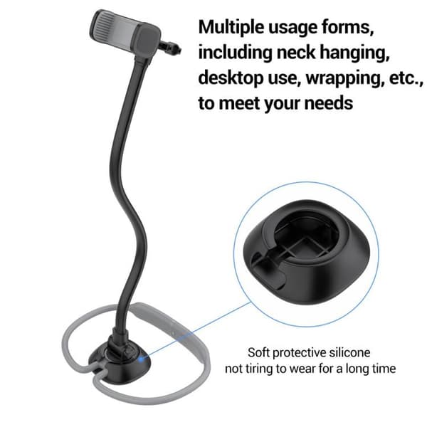Nakkeholder til mobiltelefon med justerbart og ergonomisk design