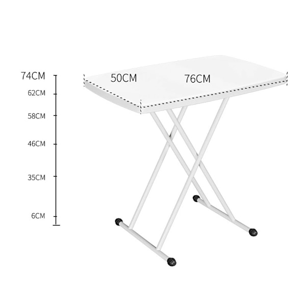 Lätt fällbart bord – höjd 74 cm