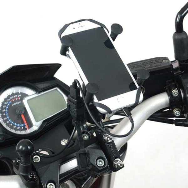 Vandtæt mobiloplader til motorcykel