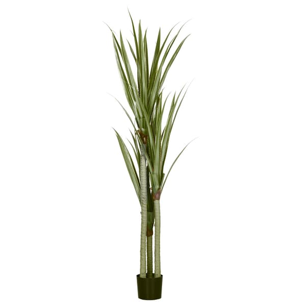 Tekoyucca 190 cm / suuri tekokasvi, jossa on 39 lehteä ja ruukk
