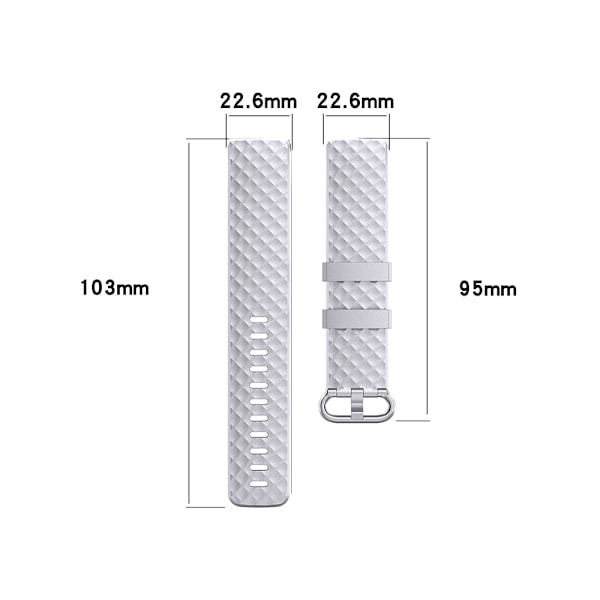 Armband Fitbit Charge4 / Charge3 S Silver