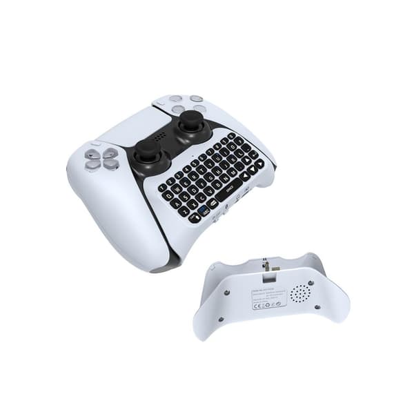 Tastatur til PS5-håndcontroller med Bluetooth og indbygget højt