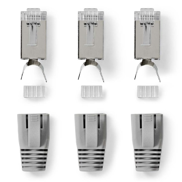 Nedis RJ45-kontakt med pass through CAT7, FTP - 10-pack