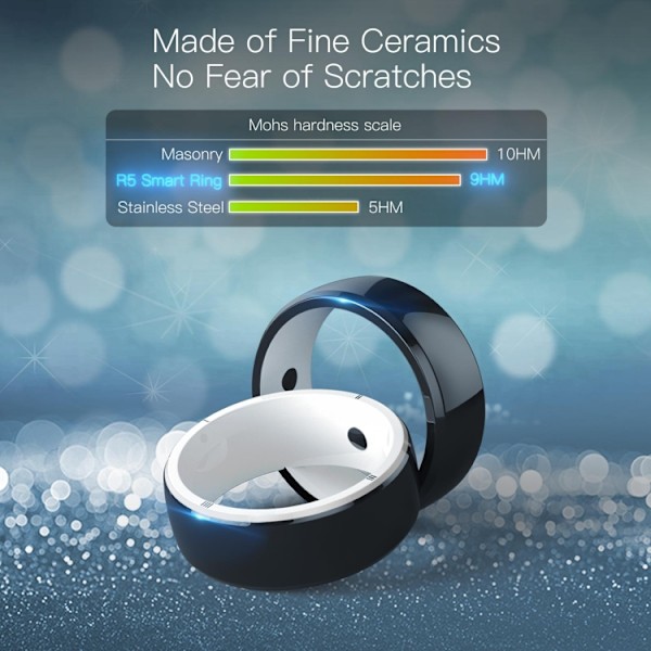 Jakcom smart ring med RFID och NFC-funktioner, storlek S – svar