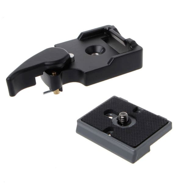 Hurtigudløsende stativklemmeadapter til Manfrotto
