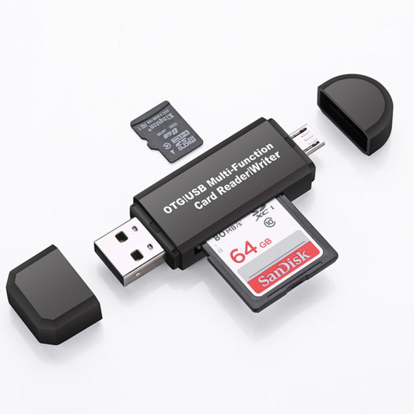 2i1 Memorycardlæser USB/MicroUSB