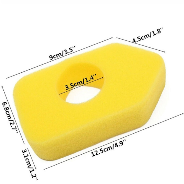 Luftfilter i skum till Briggs & Stratton 698369 – 5-pack