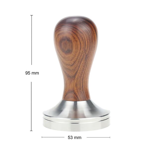 Tamper med trähandtag 53 mm / espressotamper 53 mm / kaffetamper