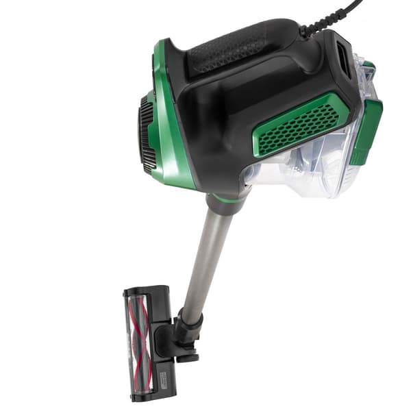 Skaftdammsugare med LED-borste / grön dammsugare med 3-stegsfil