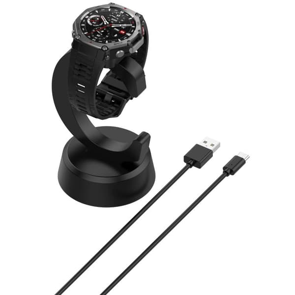 Opladningsstativ med magnetisk forbindelse til Amazfit T-Rex 3