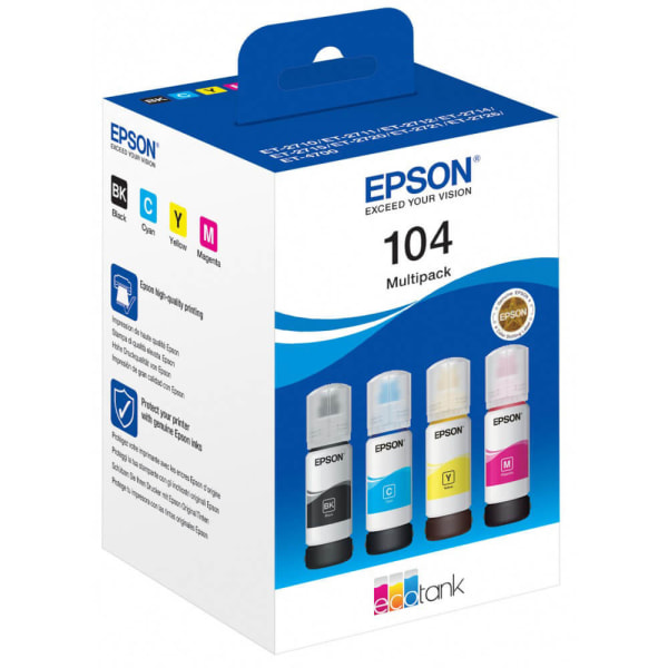 Epson 104 EcoTank Muste C13T00P640 - Multipack