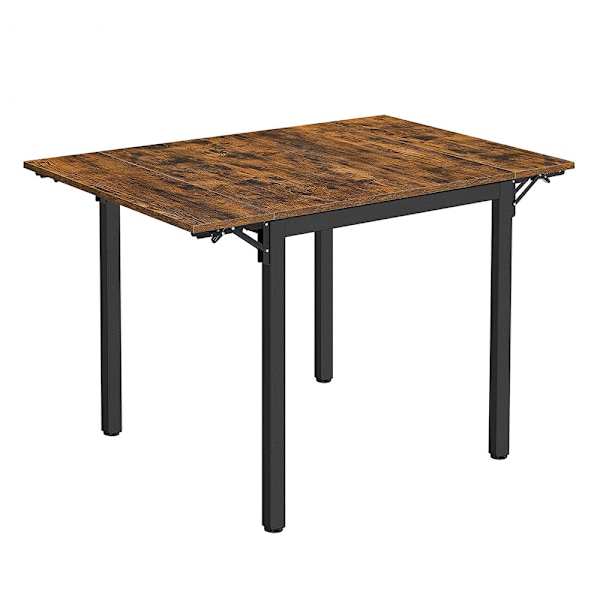 Klapbord til 2-4 personer til små rum - Rustic Brown/Sort