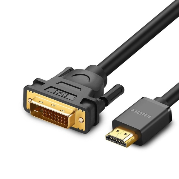 Ugreen DVI adapter 24+1 pin han til HDMI han FHD 60 Hz 1,5 m