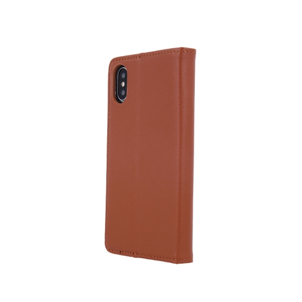 Nahkakotelo telineellä iPhone 15 Pro Max  - Ruskea