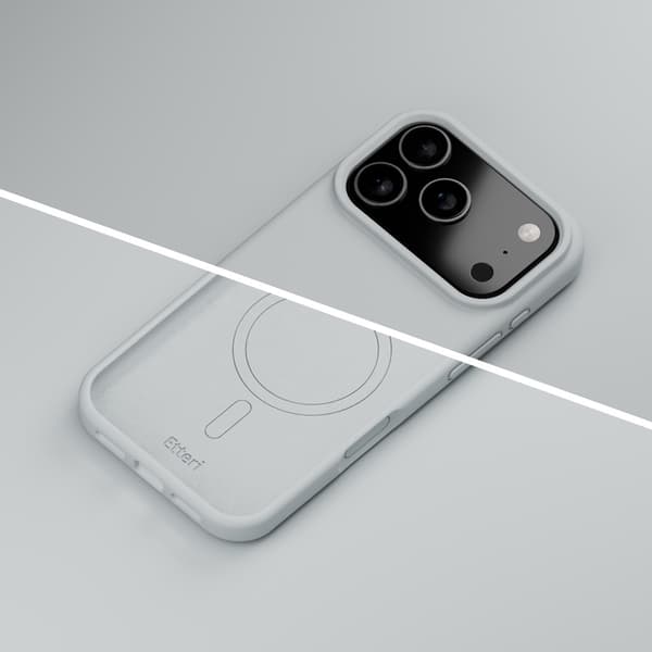 Etteri silikone MagSafe-etui i sølv til iPhone 17/18 Pro / Sili