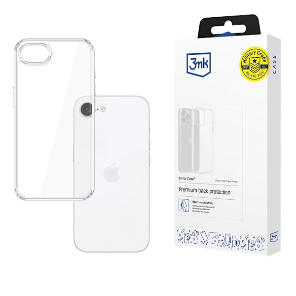 3mk Armor Case till iPhone 16e – Transparent stöttåligt skal