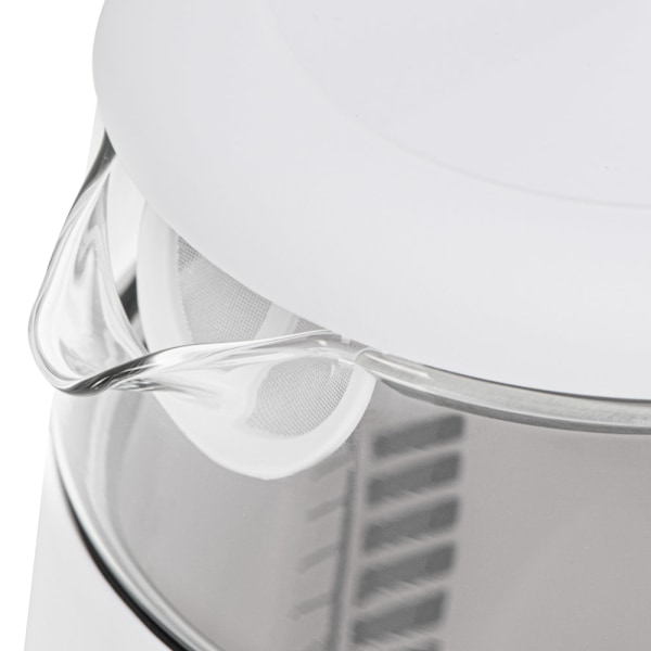 LED vedenkeitin lämpötilan säädöllä 1,7L - Valkoinen