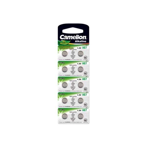 Camelion AG7 / 395 / 399 / LR927 Knappcellsbatteri 10-pack