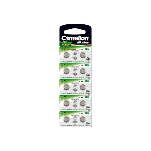 Camelion AG7 / 395 / 399 / LR927 nappiparisto 10-pack 10 kpl