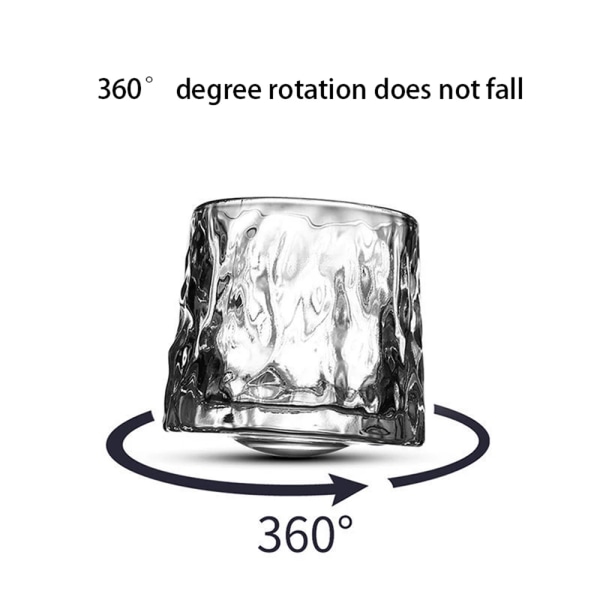 Roterende whiskyglas / tumblerglas 360 grader