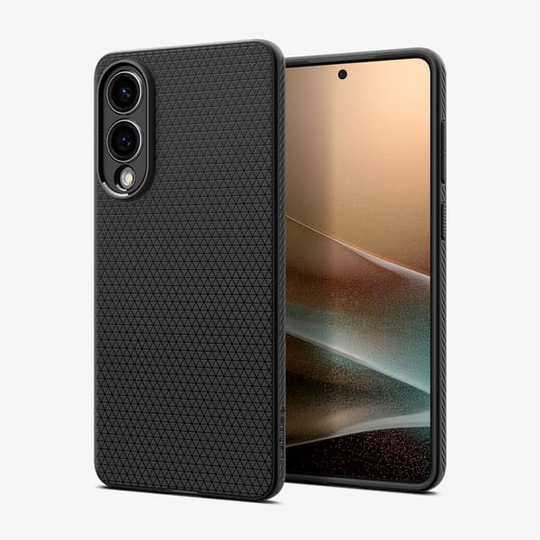 Spigen Liquid Air Backshell til Samsung Galaxy S25 Edge - Svart