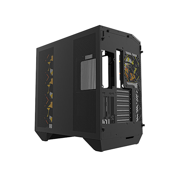 Darkflash DY470 Datorchassi med 4 ARGB fläktar - Svart
