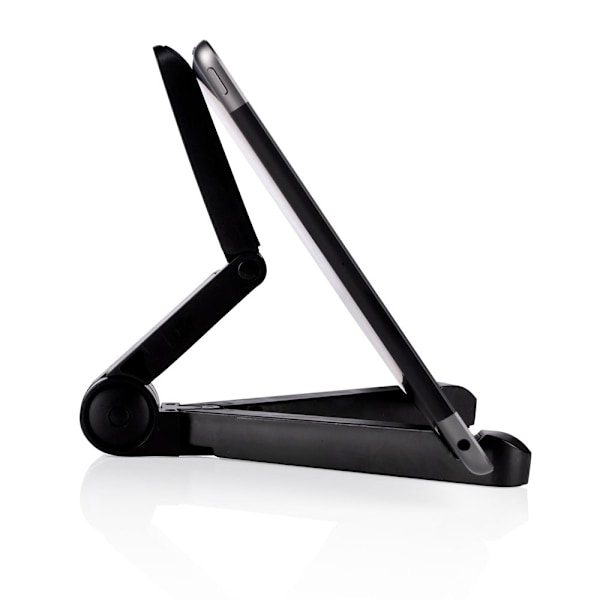 Grundig tabletholder - sammenklappelig model med justerbar vink