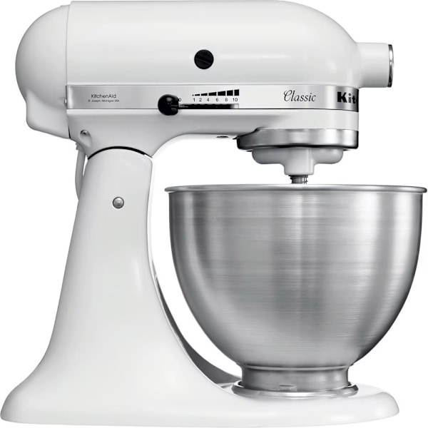 KitchenAid Classic köksmaskin 5K45SSEWH – 4,3 L – 275 W – 10 ha