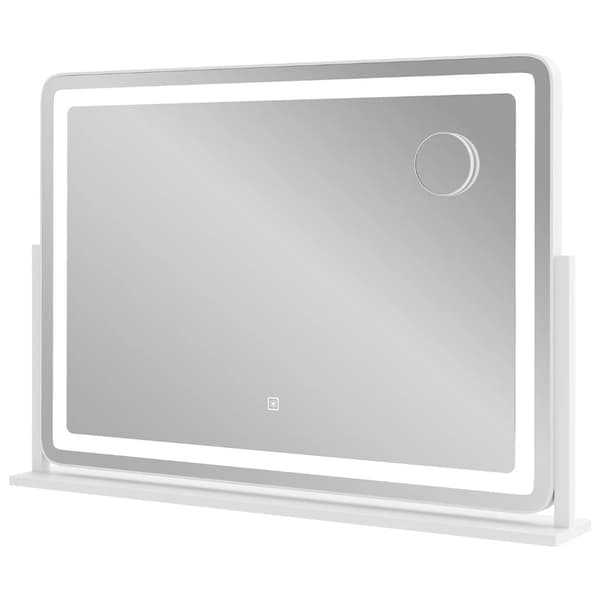 Sminkspegel med LED-ljus och touchkontroll – 80×55 cm