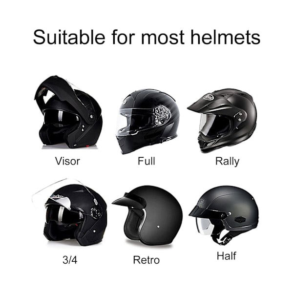 Bluetooth-headset med Siri-stöd för motorcykelhjälm