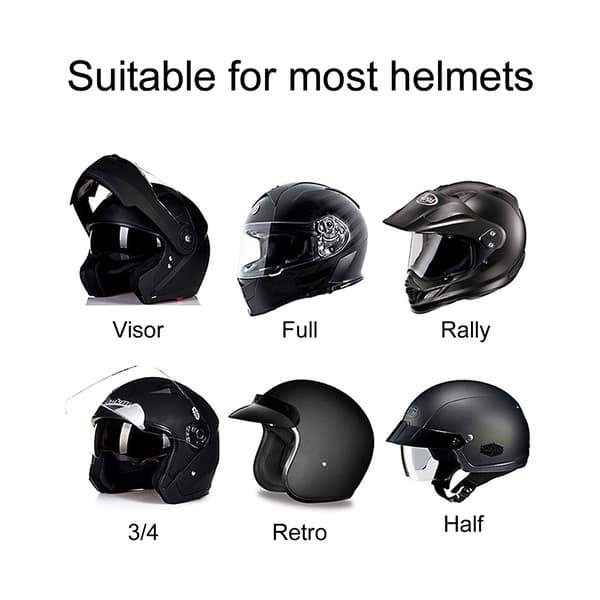 Bluetooth-headset med Siri-understøttelse til motorcykelhjelme