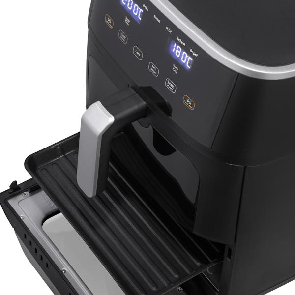 Ströme Combo Airfryer Grill 6+5L med to zoner og en samlet kapa