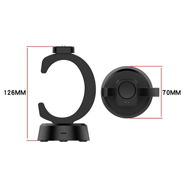 Opladningsstativ med magnetisk forbindelse til Amazfit T-Rex 3