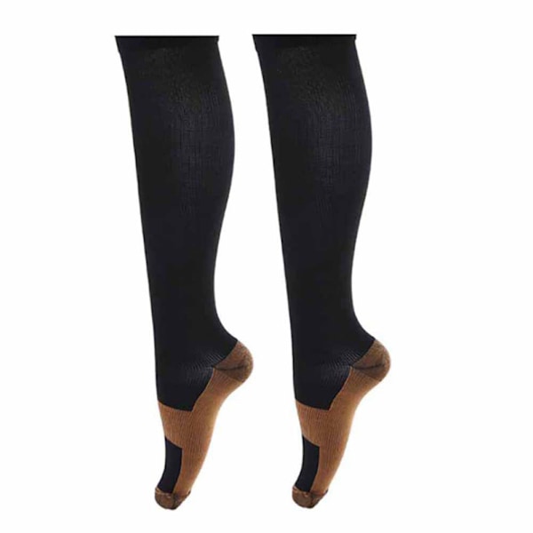 Lentosukat / Tukisukat L/XL- Kupari kompressiosukat