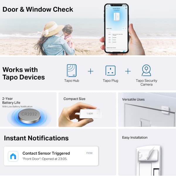 TP-Link Tapo T110 smart kontaktsensor til dør og vindue