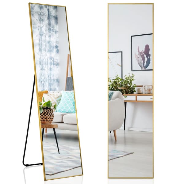 Täyspitkä peili 160 × 40 cm – Kulta